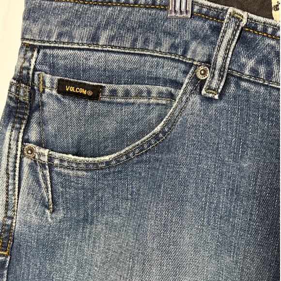 Volcom Enowen Classic Straight Leg Denim Skater Jeans Streetwear Blue Size 38 - Picture 4 of 16